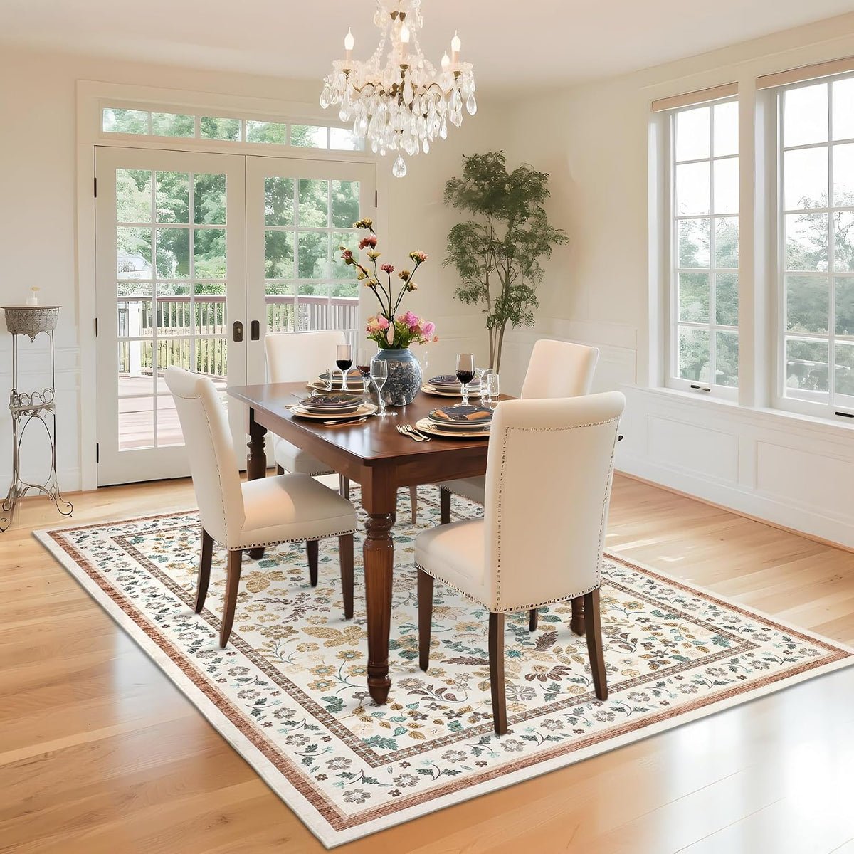 Floral Farmhouse Area Rug