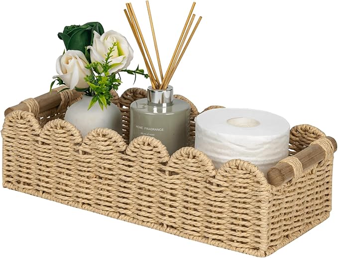 Scalloped Woven Basket