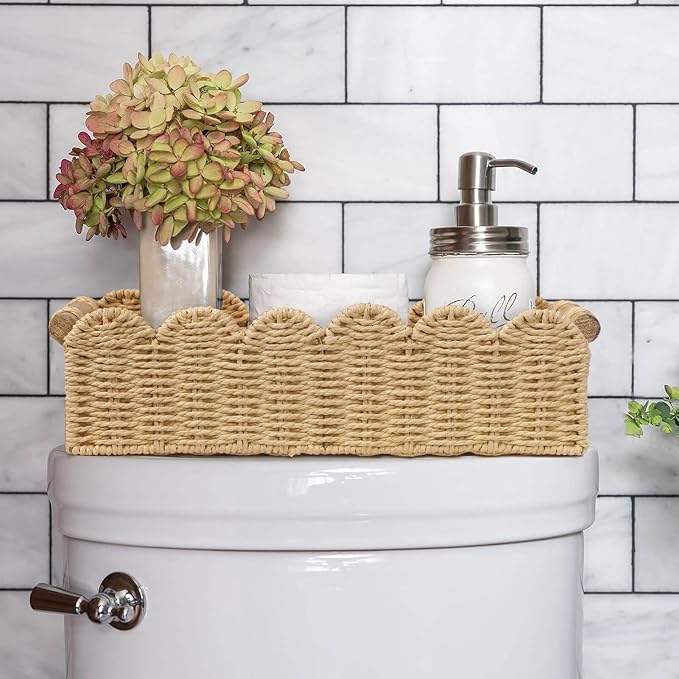 Scalloped Woven Basket