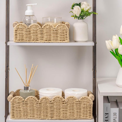 Scalloped Woven Basket