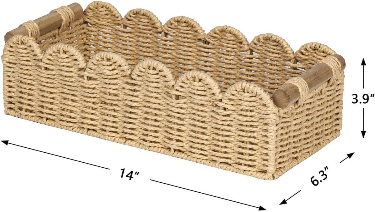 Scalloped Woven Basket