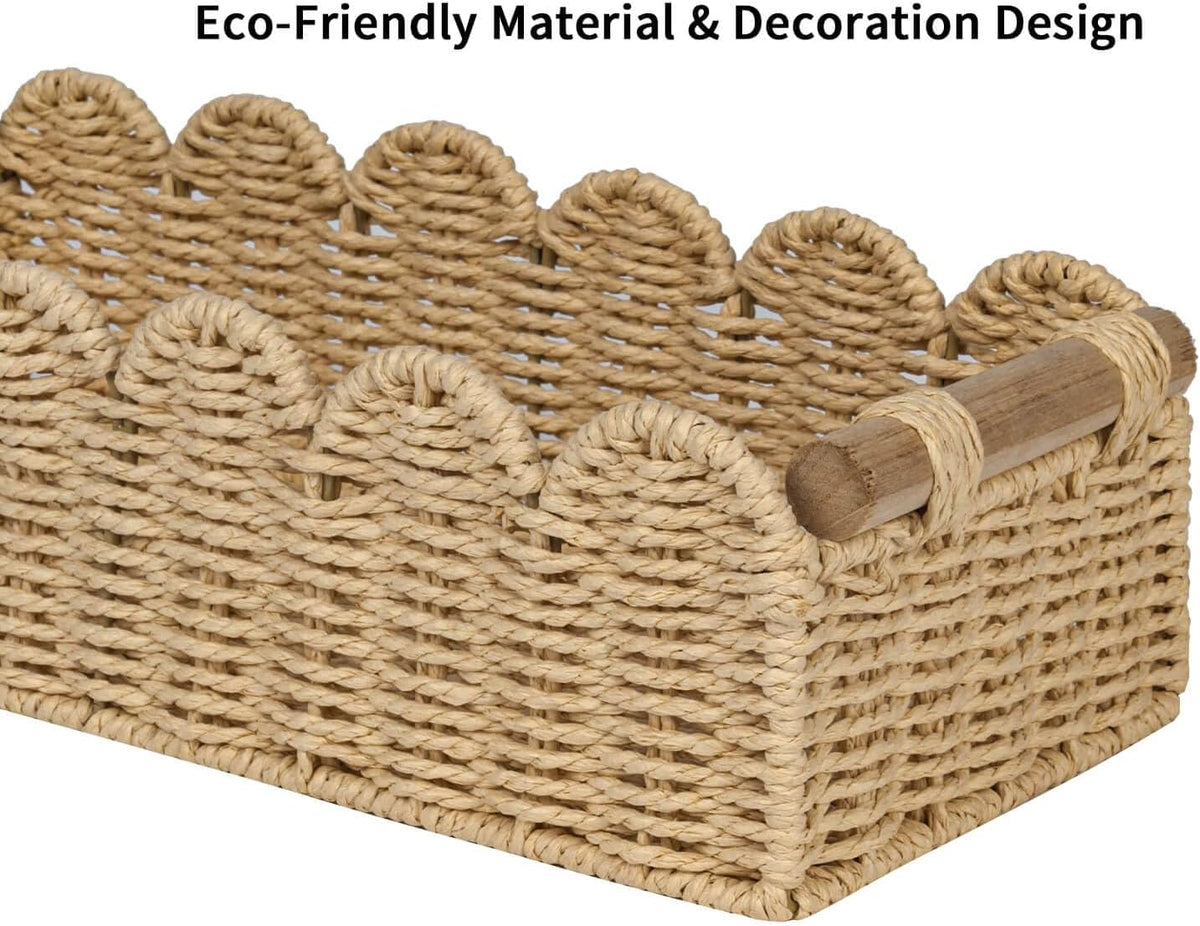 Scalloped Woven Basket