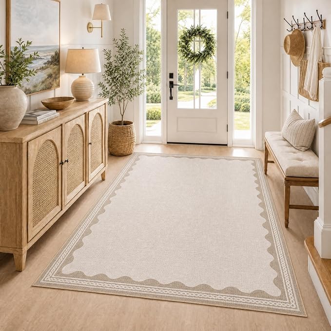 Scalloped Area Rug