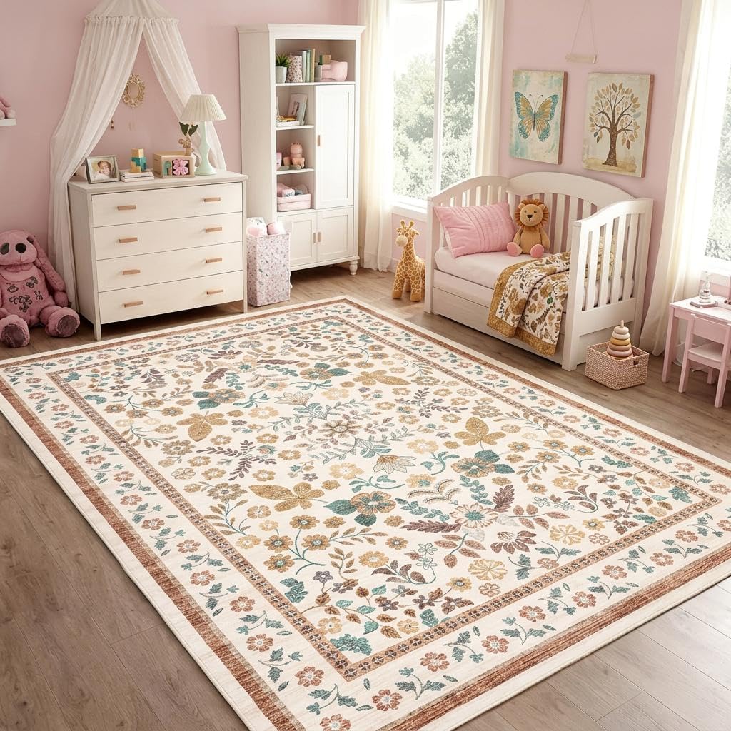 Floral Farmhouse Area Rug