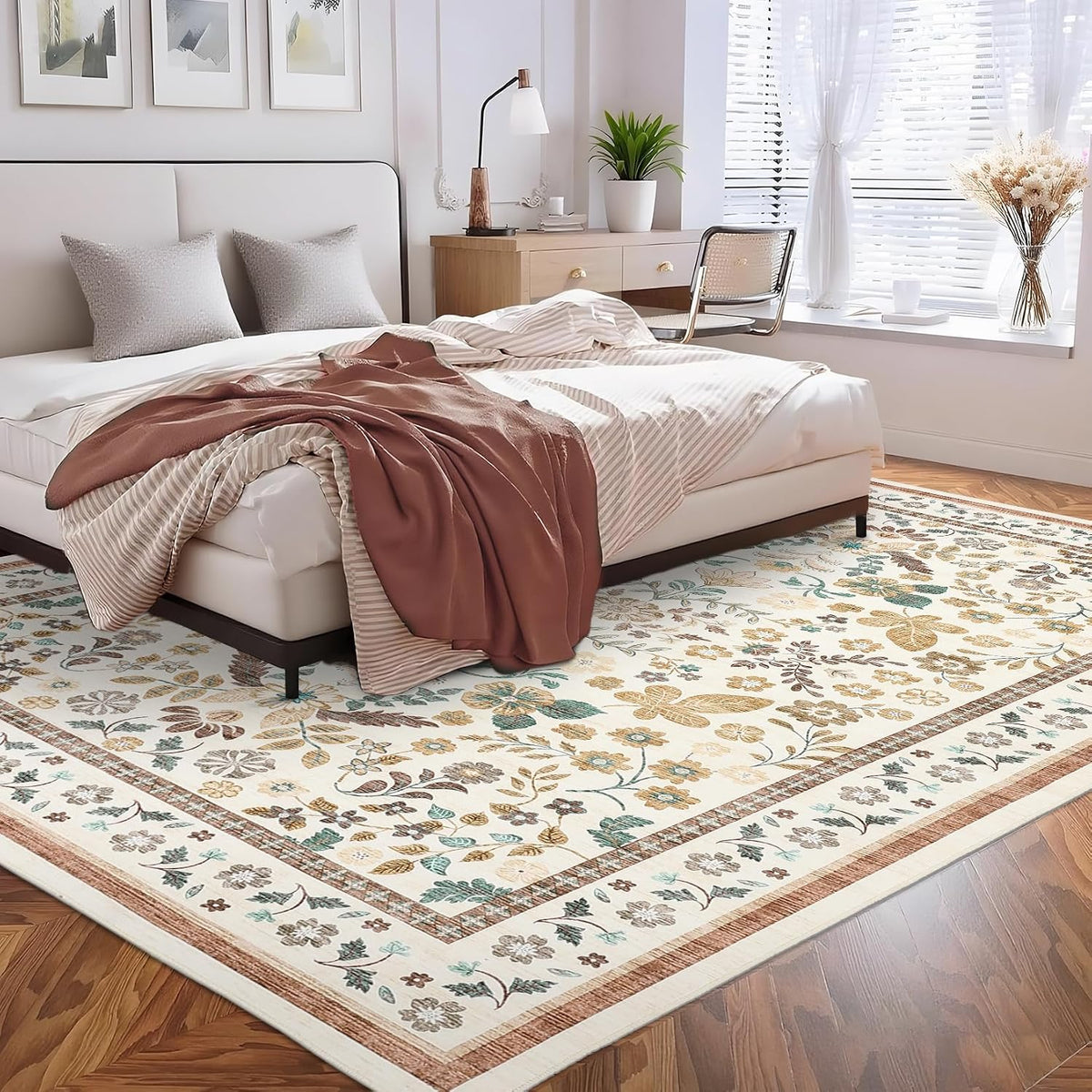 Floral Farmhouse Area Rug
