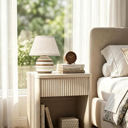 Striped Ceramic Table Lamp