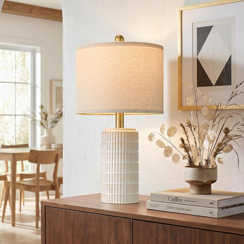 Ivory Ceramic Table Lamp
