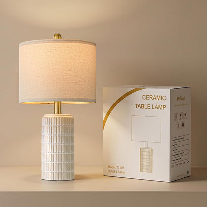 Ivory Ceramic Table Lamp