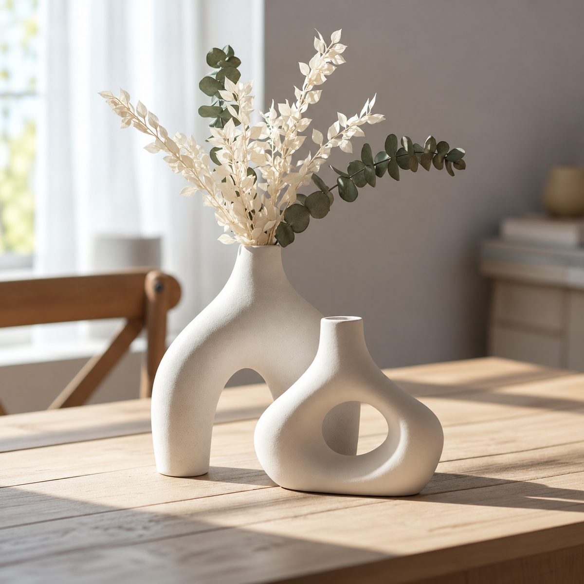 Sculptural Ceramic Vase Set