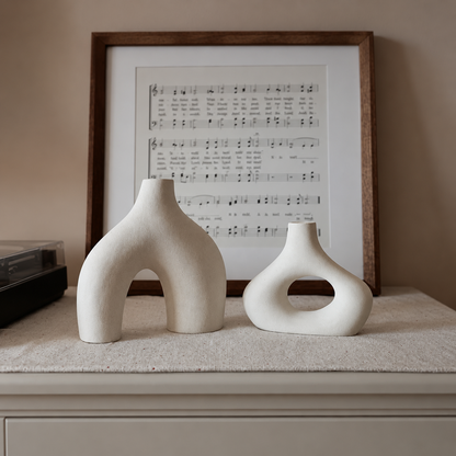 Sculptural Ceramic Vase Set