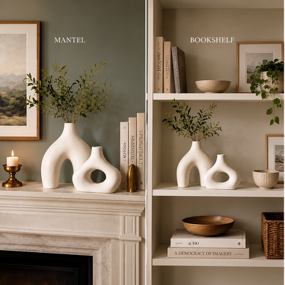 Sculptural Ceramic Vase Set
