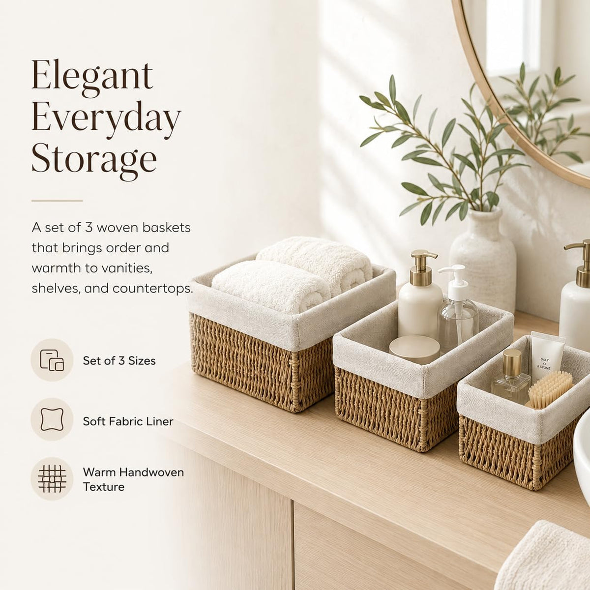 Woven Storage Basket Set