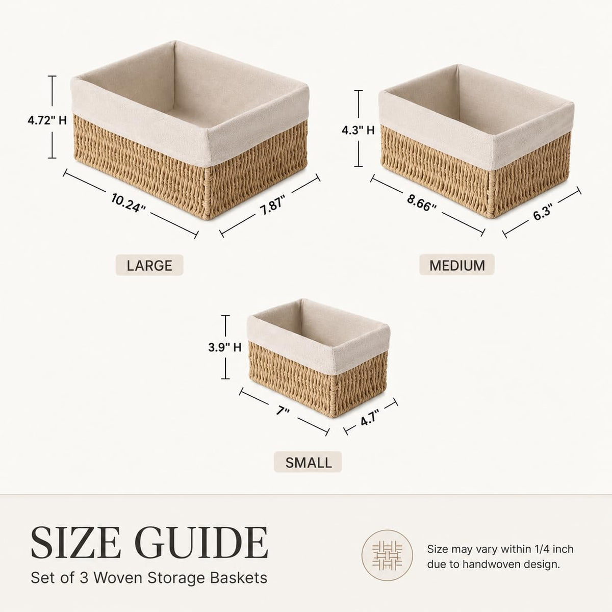 Woven Storage Basket Set