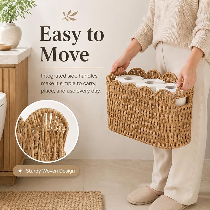 Scalloped Floor Basket
