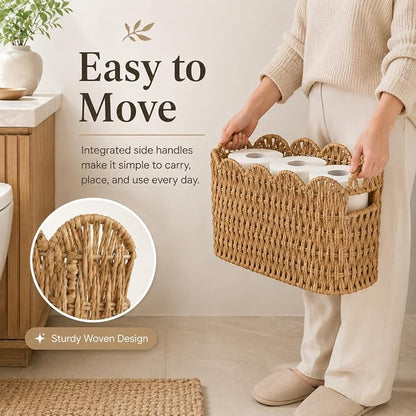 Scalloped Floor Basket