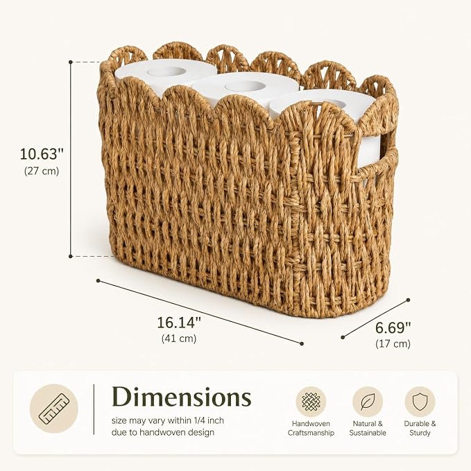 Scalloped Floor Basket