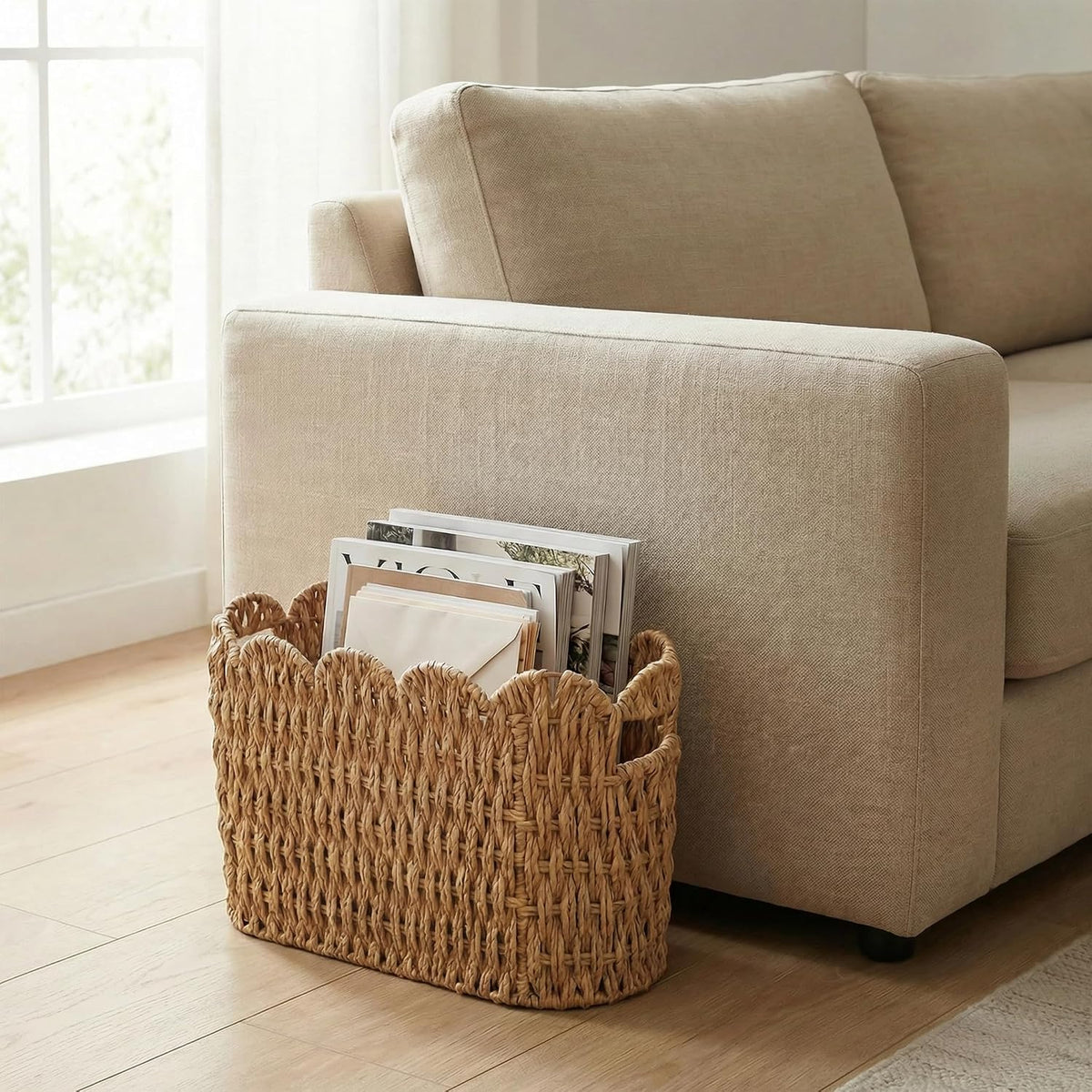 Scalloped Floor Basket