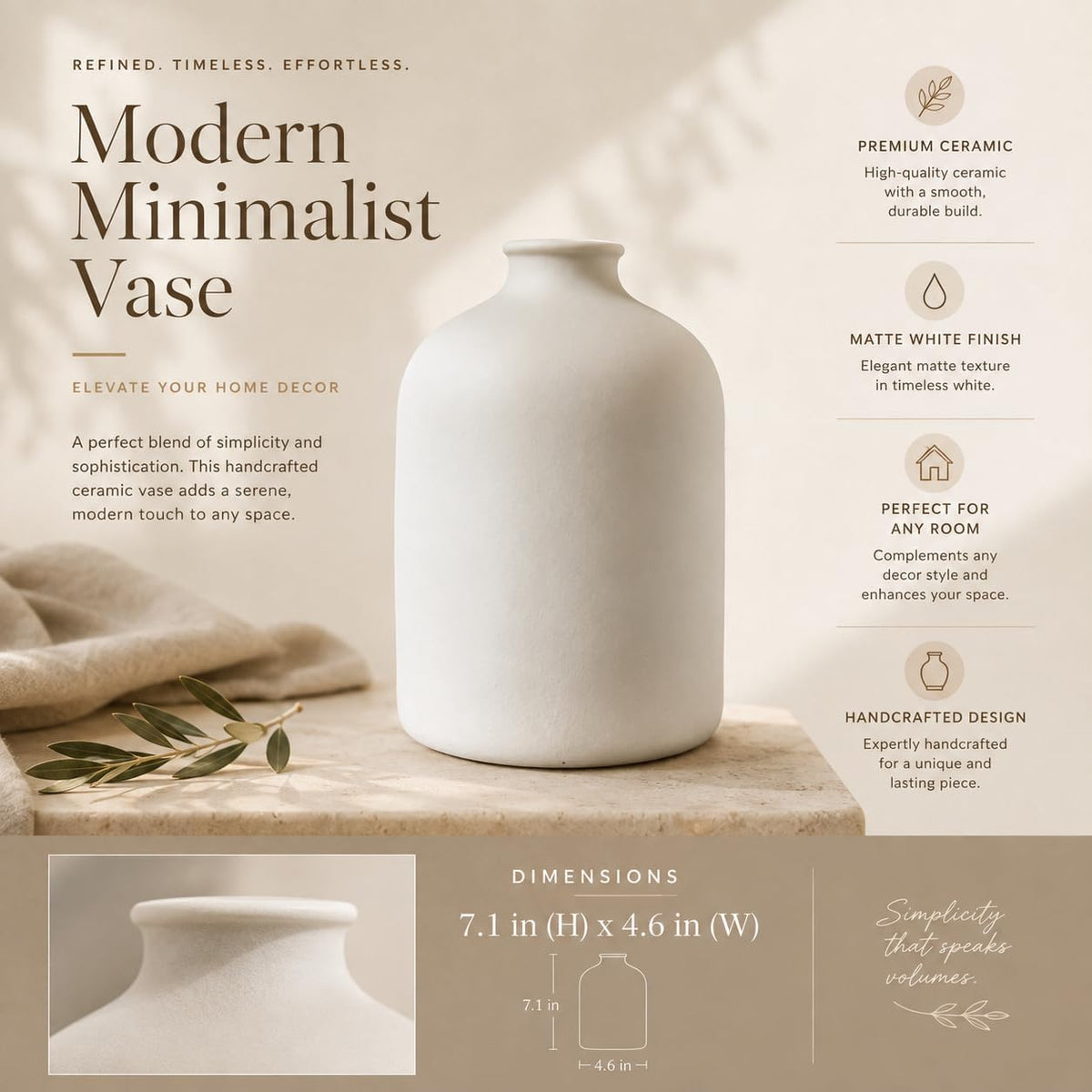 Textured Ceramic Vase