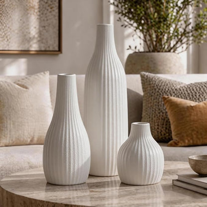 Minimalist Ceramic Vase Set