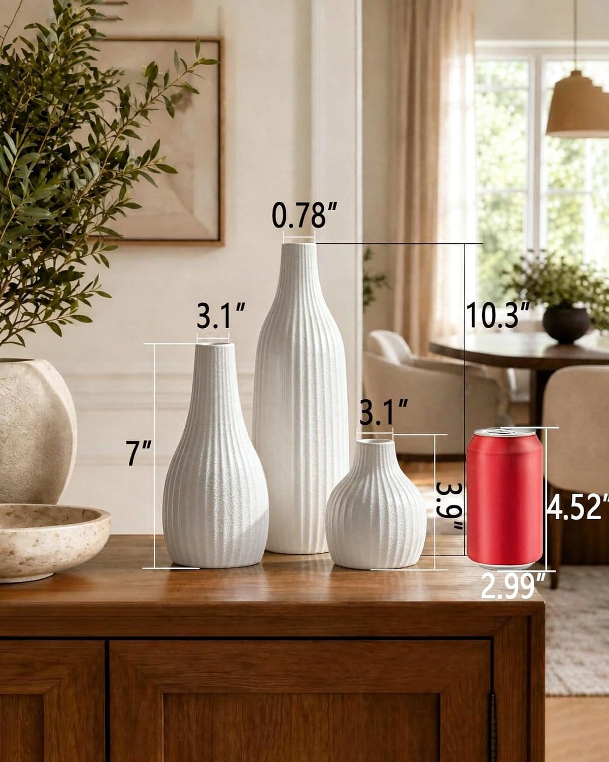 Minimalist Ceramic Vase Set