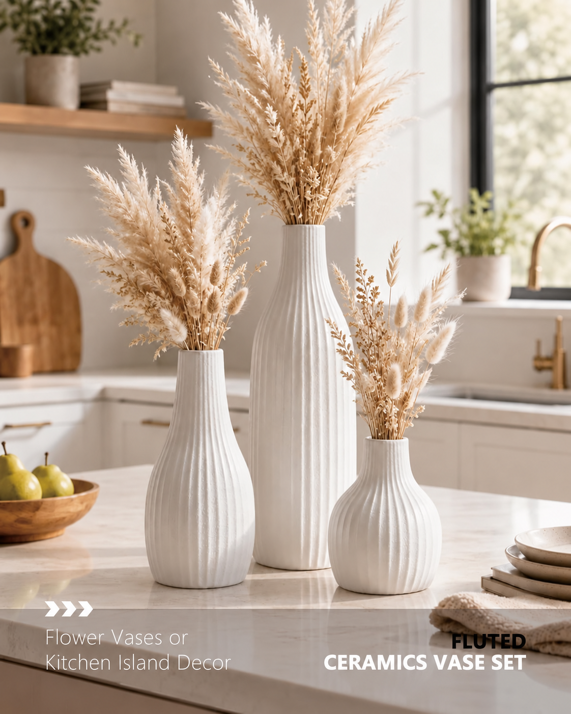 Minimalist Ceramic Vase Set