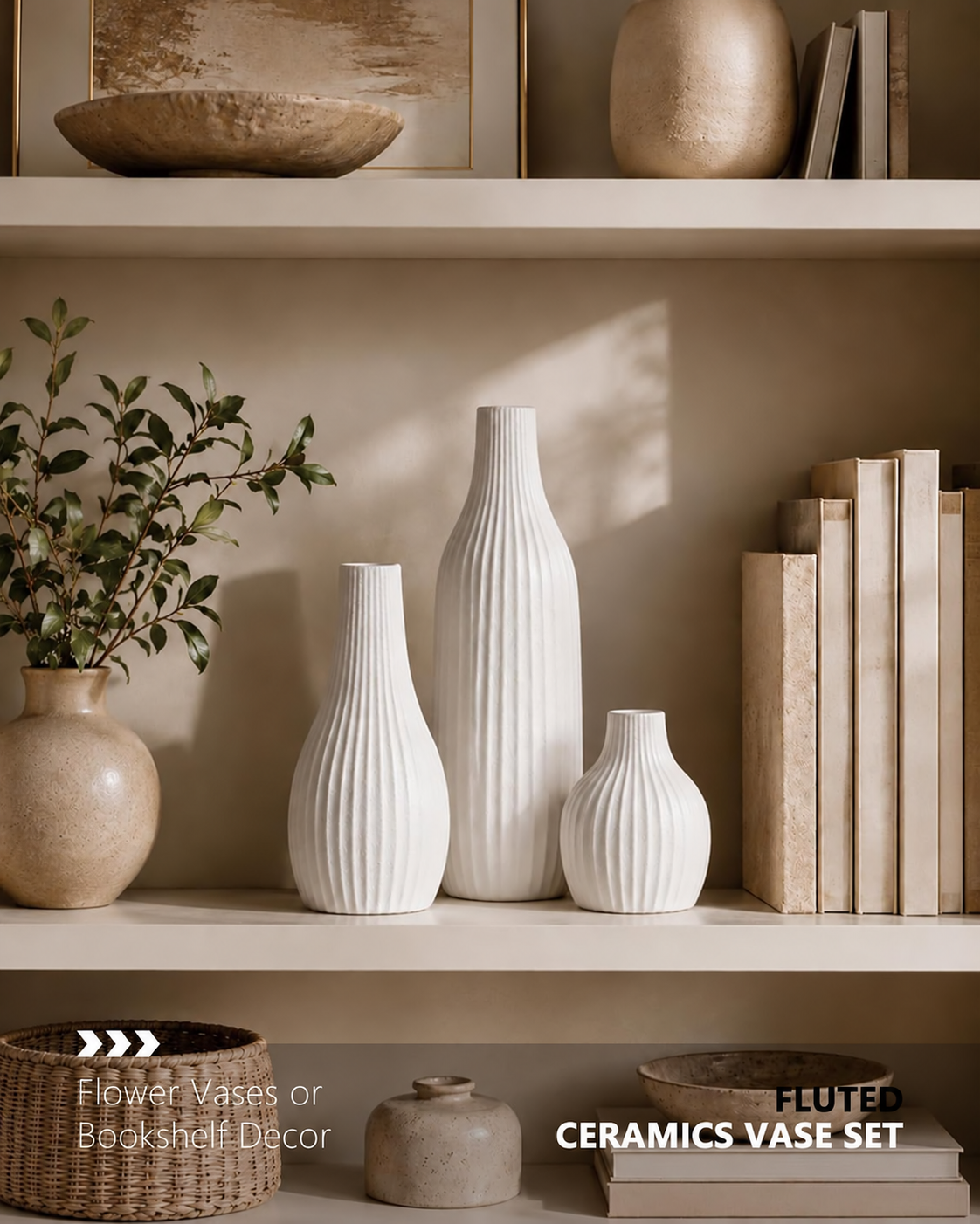 Minimalist Ceramic Vase Set