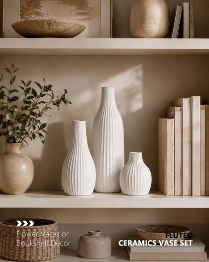 Minimalist Ceramic Vase Set