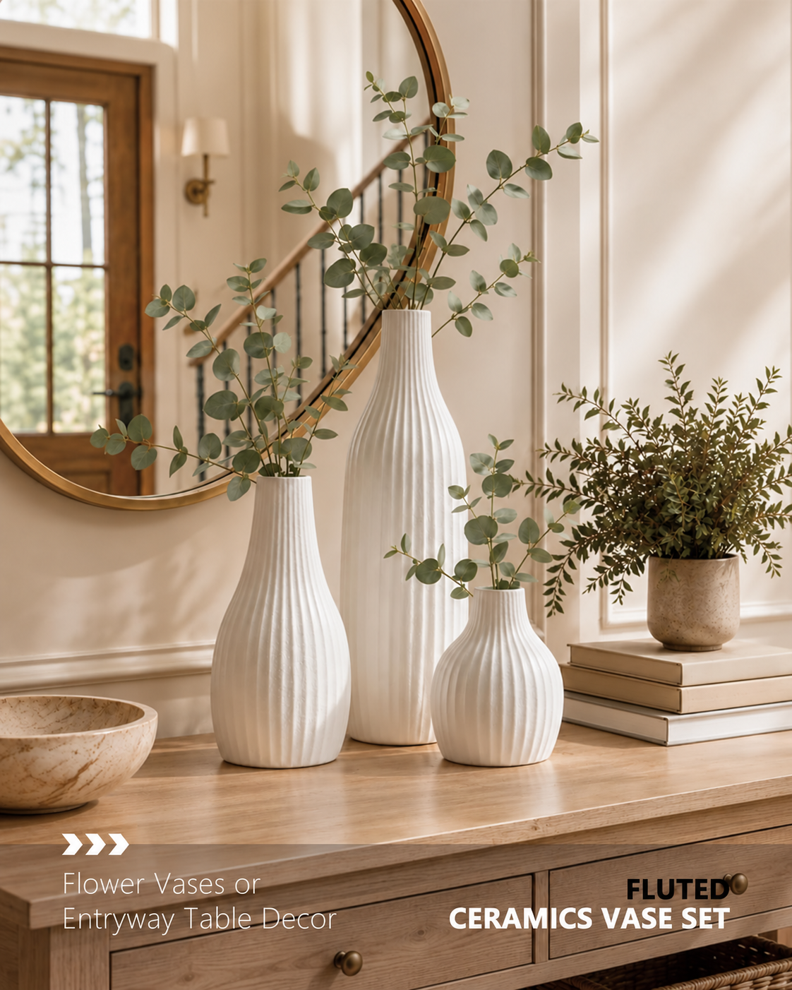 Minimalist Ceramic Vase Set
