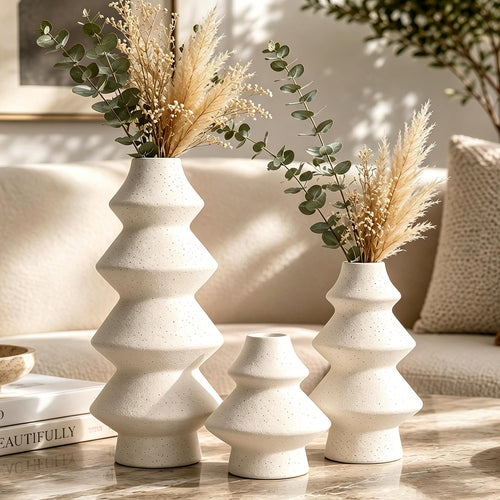 Pine Tree Ceramic Vase Set