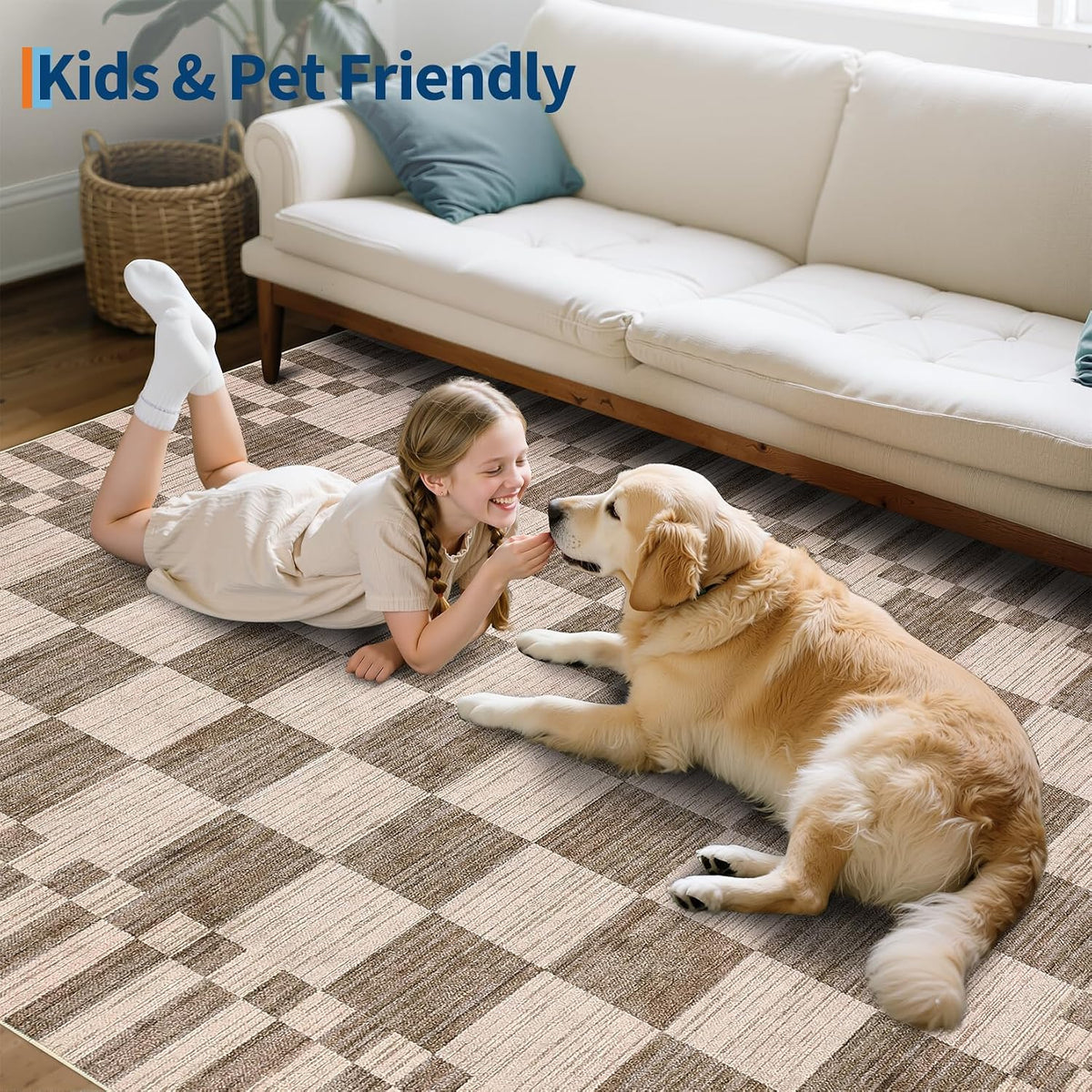 Checkered Area Rug