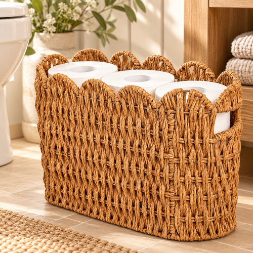 Scalloped Floor Basket
